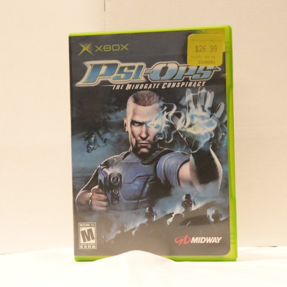 Psi-Ops The Mindgate Conspiracy CIB Original Xbox Complete w/ Case Manual Disc